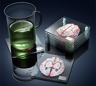Illustration for article titled Learn About the Brain While Destroying Yours With These Drink Coasters